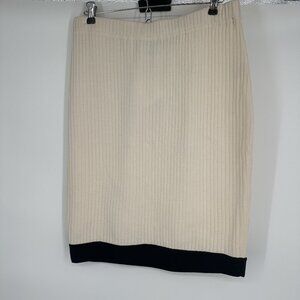 St. John Collection Women's Skirt Wool Blend Black & White NWT Size 14‎